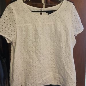 Gap eyelet blouse