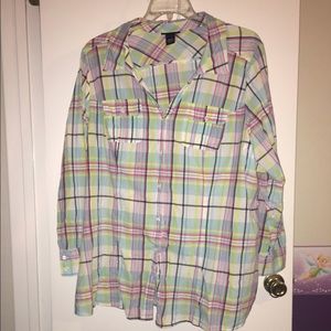 💥SOLD💥Pastel color button up shirt