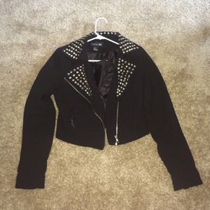 Black studded blazer