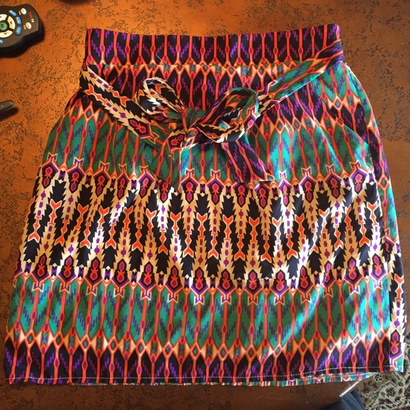 Aztec pattern skirt