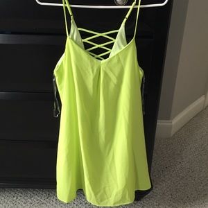 Lime green dress