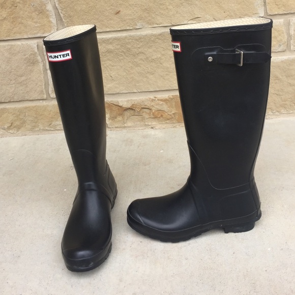 HUNTER Boots - Black - Sz 10
