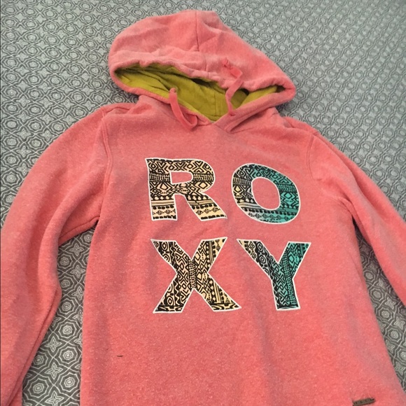 {Aztec print ROXY sweatshirt with hood} - Picture 2 of 4