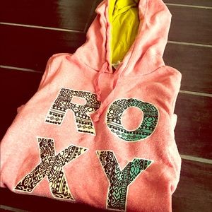 {Aztec print ROXY sweatshirt with hood}