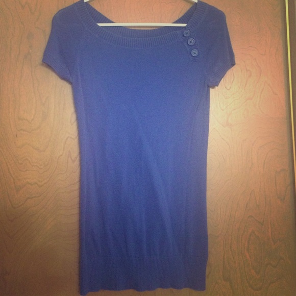 Purple Top with Accent Buttons