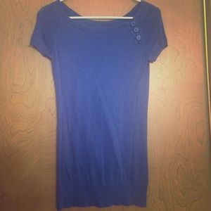 Purple Top with Accent Buttons