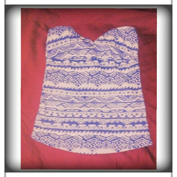 Sparkle and Fade  strapless top