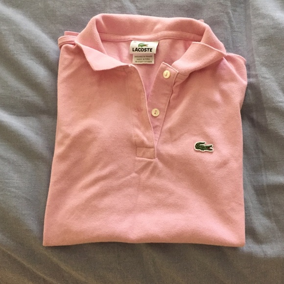 Pink Lacoste Polo