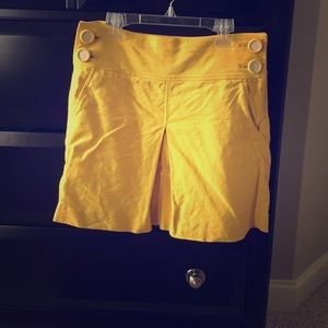 Bright yellow skirt
