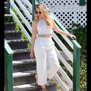 Pin Stripe Crop Pant