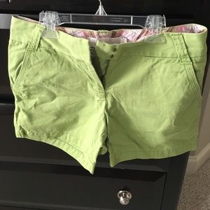 Jcrew green shorts