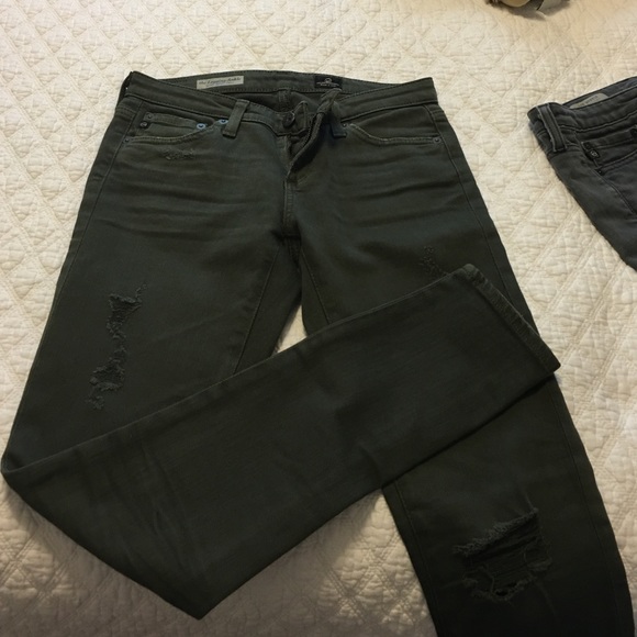 AG olive green jeans - Picture 1 of 4