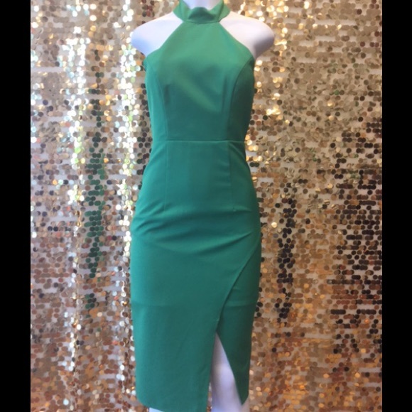 Apple green strappy dress