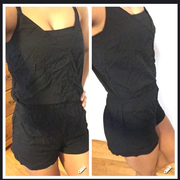 Black Cami Romper - Picture 3 of 4