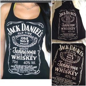 Jack Daniels☠ Black Racerback tank