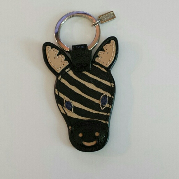 Coach leather key chain / fob