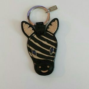Coach leather key chain / fob