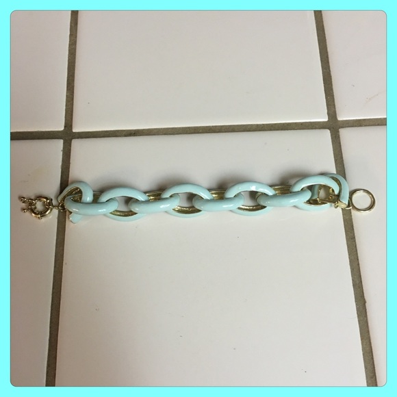 🎉HP 11/6/16🎉 🌹Mint Enamel Link Bracelet🌹 - Picture 2 of 4