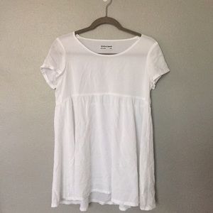 American Apparel White Babydoll Dress