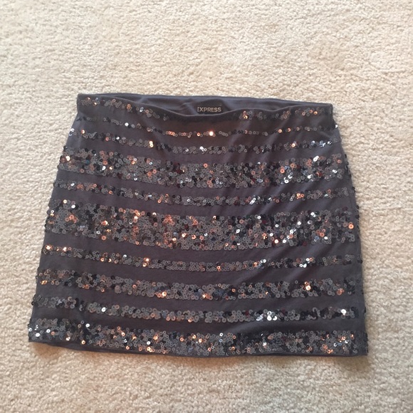 Express Sequin Mini Mini Skirt.