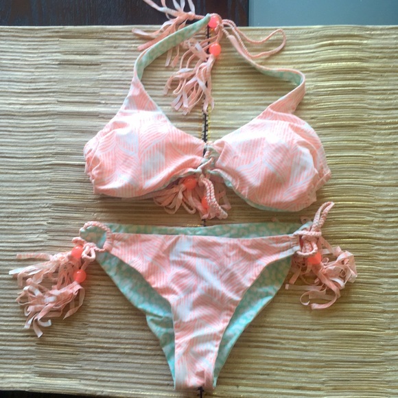 Reversible size small cheeky string  swimsuit