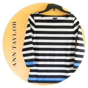 Ann Taylor striped shirt.