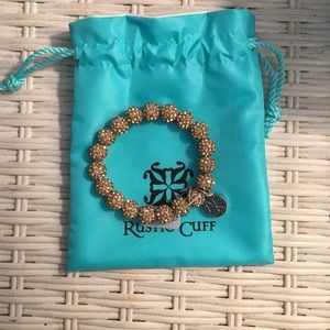 Emerson gold rustic cuff bracelet