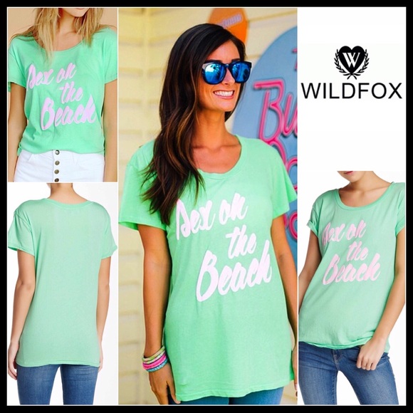 WILDFOX COVERUP TEE TALL ORDER S*X ON THE BEACH - Picture 8 of 8