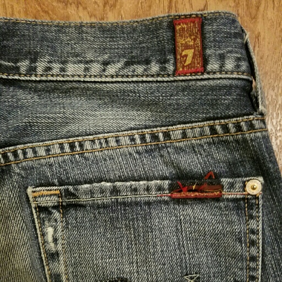 7 Jeans Flare Cut 25 x 31 Cute and GREAT CONDITION - Picture 3 of 4