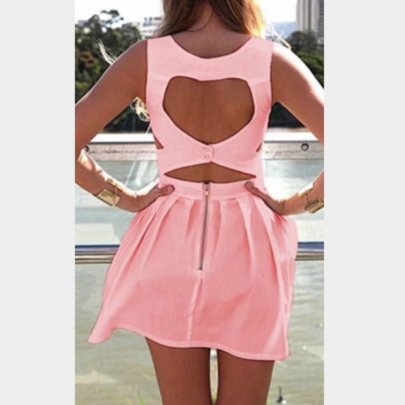 Open Back Heart Dress