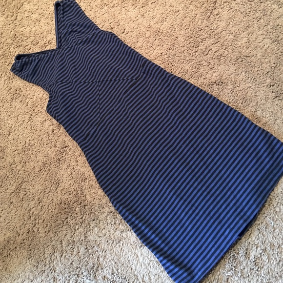American eagle medium blue & black mini dress