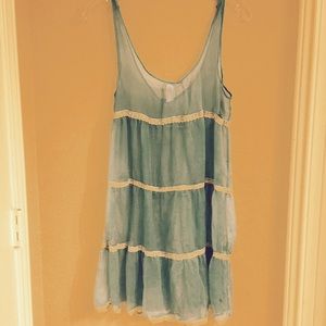 Sheer blue swimsuit cover up!