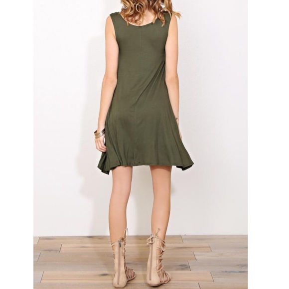Olive swing tunic dress - Picture 4 of 4