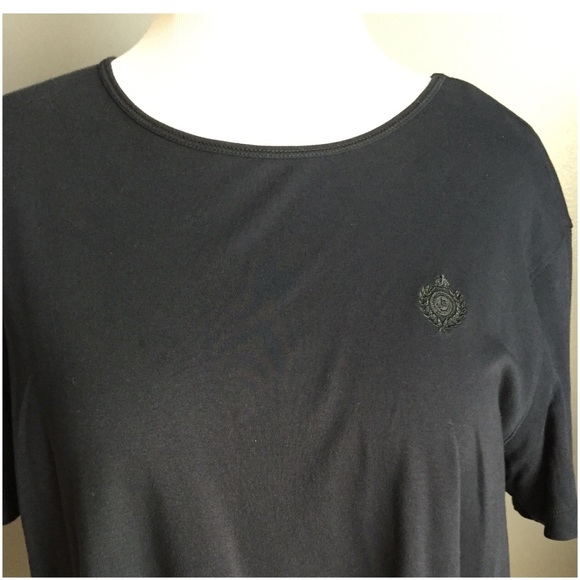 Liz Claiborne black SS Tshirt with Logo