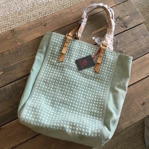 NWT Kelsi Dagger Suede Mint Tote