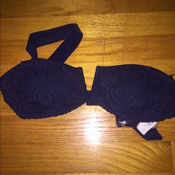 Navy blue bikini top