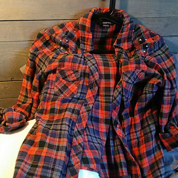 Paper Tee flannel button up