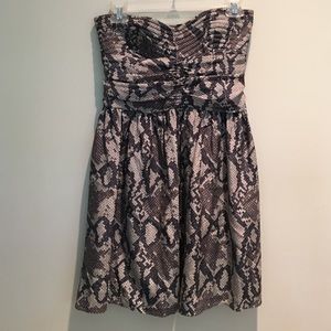 Parker Strapless Python Dress