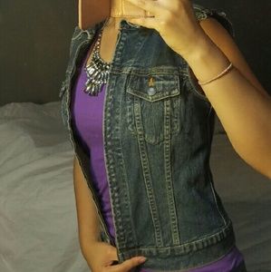 A&F Denim vest