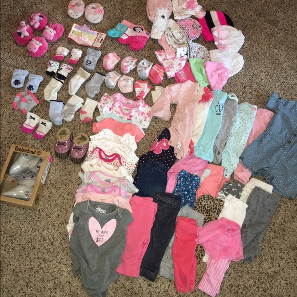 Newborn baby clothes and shoes size nb & 3m