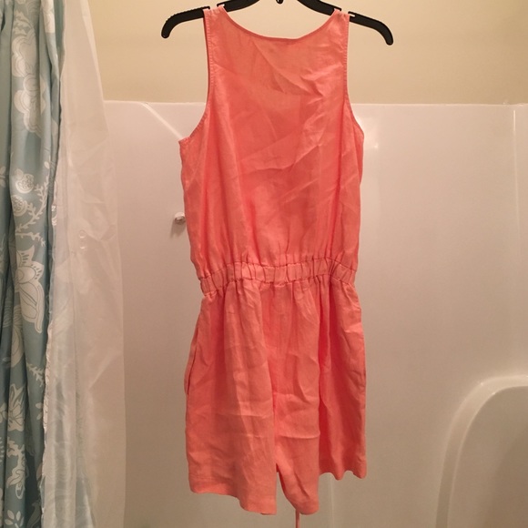 Coral Romper - Picture 2 of 2