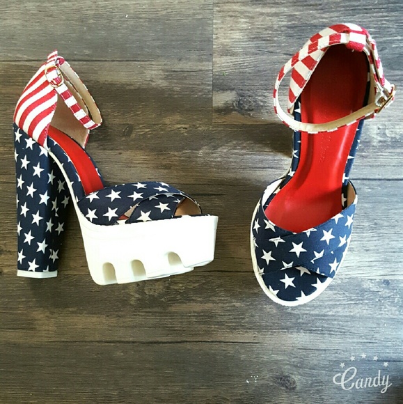 FUN flag platform heels - Picture 2 of 4