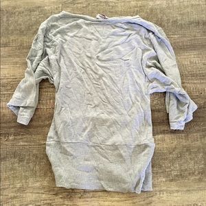 Gray Silver Dolman Top