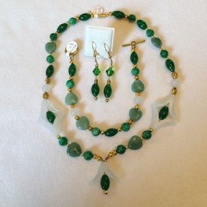 FINAL SALE PRICE Handmade Colors of Jade Jewelry Set
