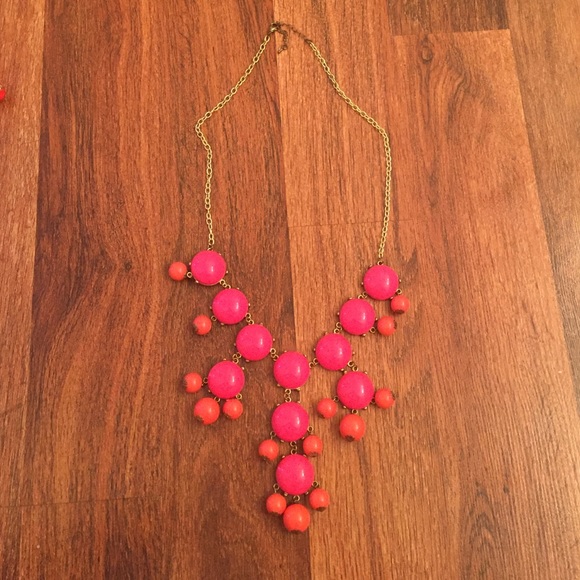 Hot Pink Bubble Necklace