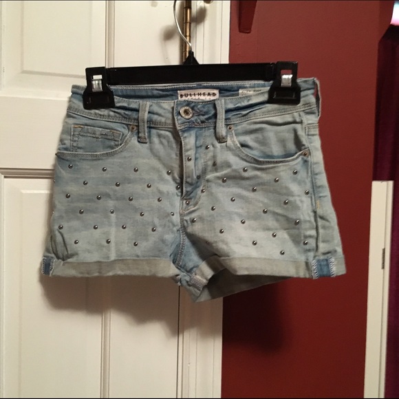 Bullhead studded shorts.