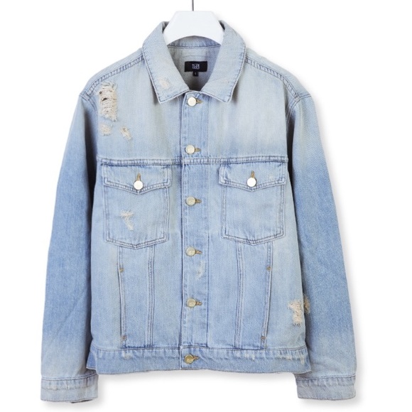 MADE GOLD distressed boyfriend denim jacket