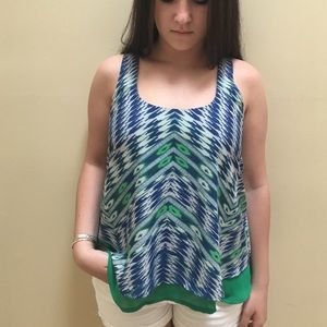 Blue/Green Top: Anthropologie