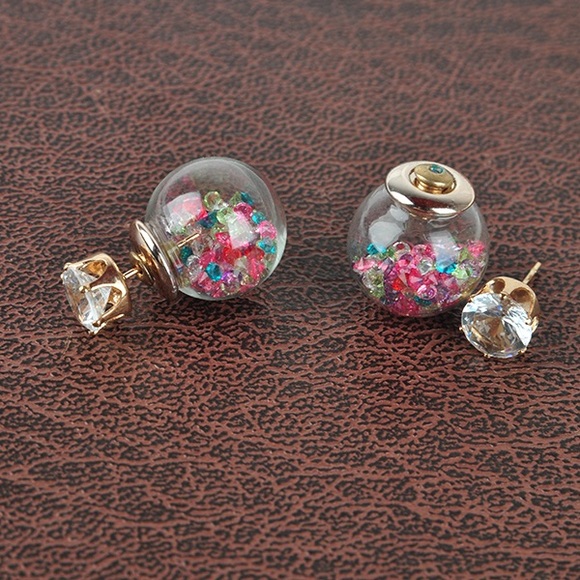 Double Post Earrings - Picture 2 of 2