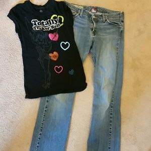 Dedigner Lucky Brand Jean's & Shirt